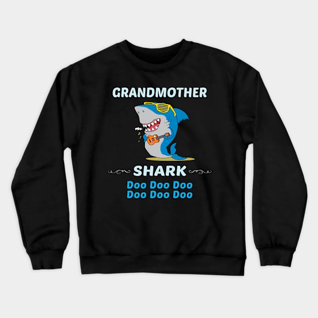 Family Shark 2 GRANDMOTHER Crewneck Sweatshirt by blakelan128